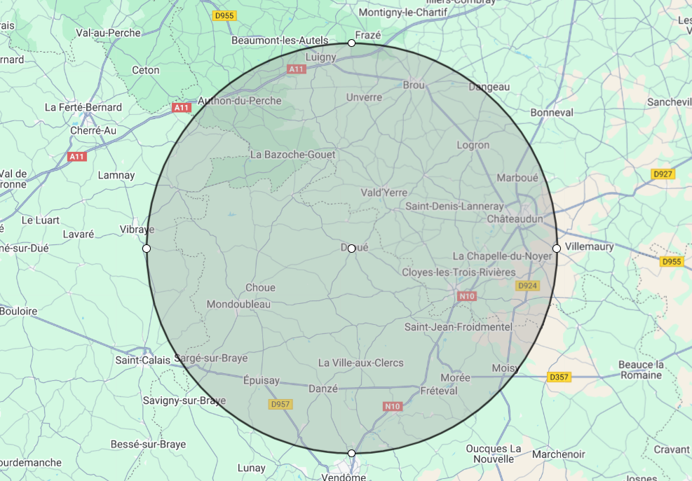 25 à 30 km