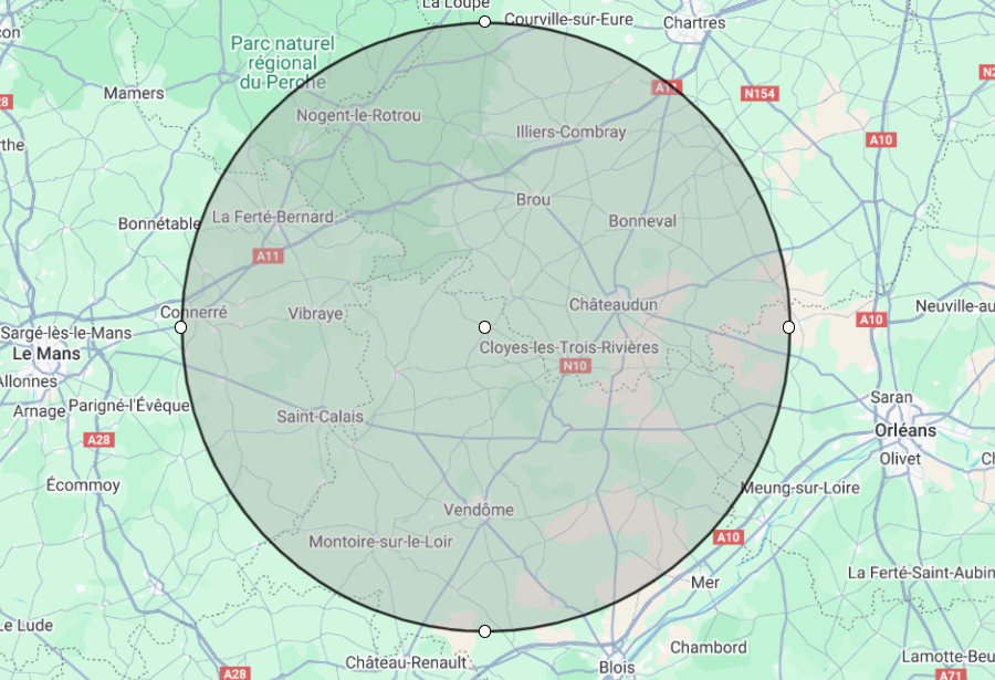 40 à 50 km